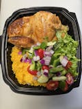 Half roasted chicken bowl