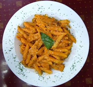 Penne Alla Vodka with Breaded Chicken