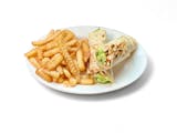Grilled Chicken Caesar Wrap With Fries