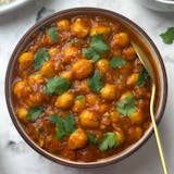 Chana Masala with Plain Rice