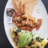 Goat Cheese and Spinach Omelette