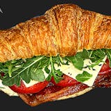 Fresh Croissant with bacon