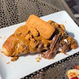 Nutella Cookie Butter loaded croissant