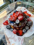 French Pancakes with Chocolate and Fresh Berries