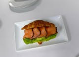 Fresh Croissant with Smoked Salmon Breakfast