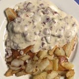 Cream Chipped Beef over Home Fries