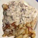 Cream Chipped Beef over Home Fries