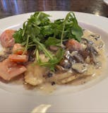 Homemade Mushroom Ravioli Lunch