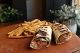 Kofte Meatball Wrap with French Fries