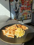 Bbq or Buffalo Chicken Quesadillas w/street corn