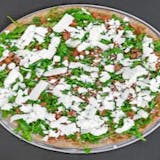 Arugula Pizza on a 7 Grain Crust Pizza