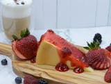 Cheese Cake with Strawberry Sauce