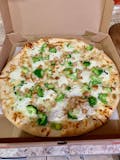 White Pizza with Chicken & Broccoli