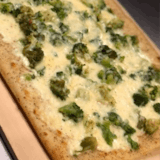 Open-Face Broccoli Pizza