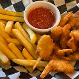Breaded Butterfly Shrimp Basket with French Fries