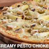 Creamy Pesto Chicken Pizza