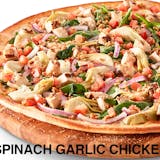 Spinach Garlic Chicken Pizza