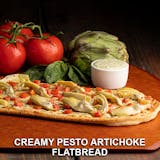 Creamy Pesto Artichoke Flatbread