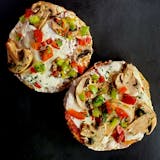 Mushroom Pizza Bagel
