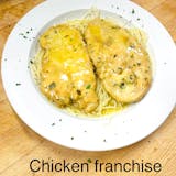 Chicken Francaise Over Pasta