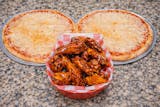 2 X-Large Cheese Pizzas, 15 Wings & 2-Liter Soda Special