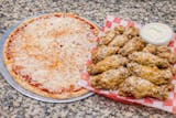 One X-Large Cheese Pizza & 16 Wings Special