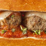 Meatballs Parmigiana Sandwich