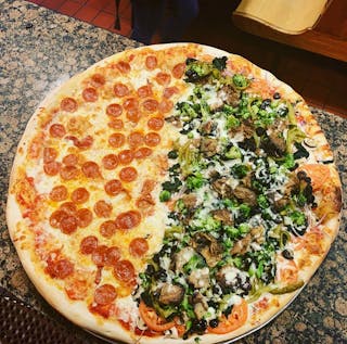 Veggie & Meat Combo Pizza