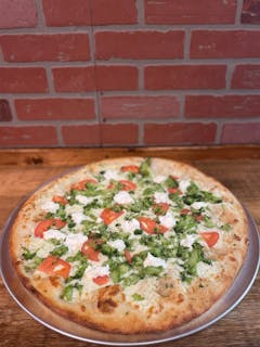 White Tomato Broccoli Ricotta Pizza