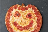 18' Pumpkin Shaped Pepperoni Pie & 2 choco chips cookies