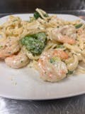 Shrimp & Broccoli Alfredo Pasta