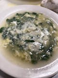 Spinach stracciatella soup