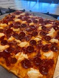 Hot Honey Roni cupped slice