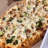 Broccoli & Chicken Alfredo Pizza