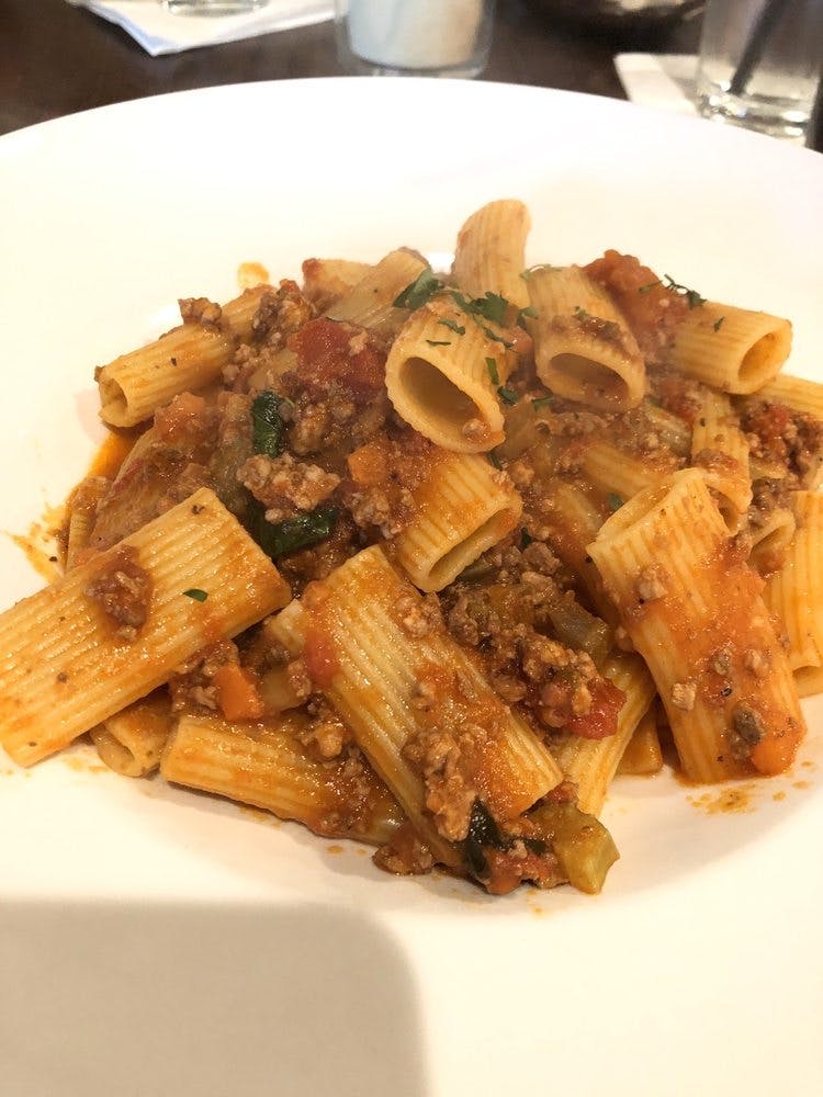 Rigatoni with Veal and Eggplant Meatballs in Tomato Sauce  Rigatoni al  Pomodoro con Polpetti di Vitello e Melanzane - Pasta et Al