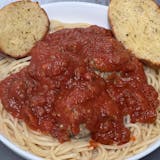 Spaghetti with Meatballs & Meat Sauce