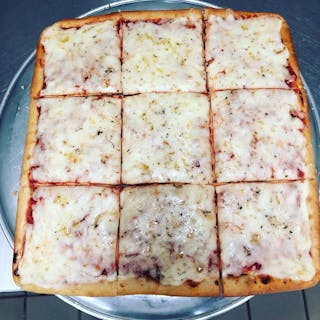 Plain Sicilian Cheese Pizza
