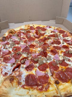 3 meat pizza