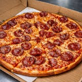 Beef Pepperoni Pizza (Halal Cut)