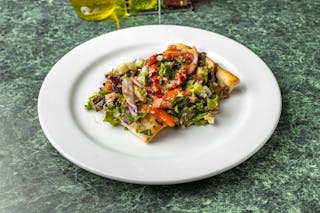 44. Mesculin Salad Pizza Slice