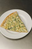 Spinach Alfredo Pizza Slice