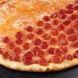 Half Cheese & Half Pepperoni Round Pizza