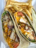 Spicy crispy chicken wrap