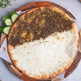 Half Zaatar Half Akkawi Cheese Pie
