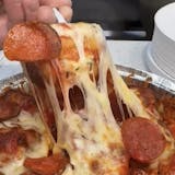 Cheezy pepperoni garlic knots special