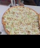 Chicken ceaser pizza pie