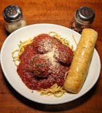 Spaghetti Noodles with Italian Meatballs