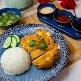 Fried-Nam Chicken Rice / 炸鸡饭