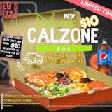 Calzone Box & 20 oz. Drink Special