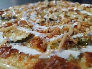 August - Fried Pickle Pizza